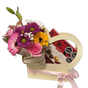 Carterita de Flores primaverales y chocolate